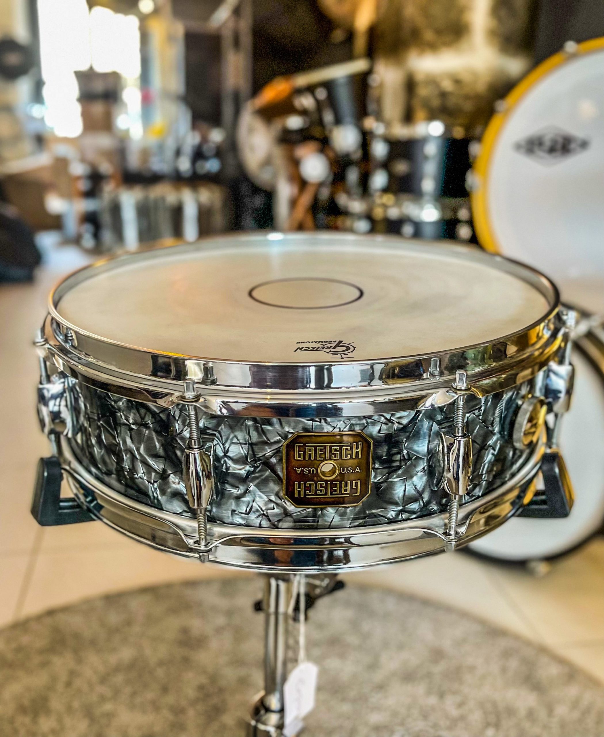 Grestch – Vintage Oyster Pearl Modified – 14”x4,5” Maple Snare